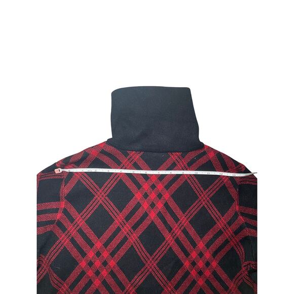 Anne Klein - NWT - Red and Black Zip up Womens Sweater - Picture 4 of 7
